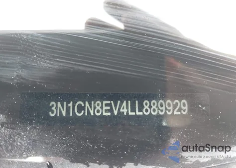 2020 Nissan Versa Sv Xtronic Cvt z USA, uszkodzony, nr VIN 3N1CN8EV4LL889929